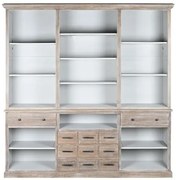 Bibiloteca, natur, din lemn de mango, Archive