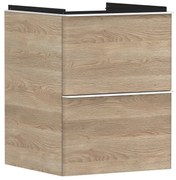 Hansgrohe Xelu Q dulap 48x49.5x60.5 cm sub chiuveta pe perete alb-stejar 54021700