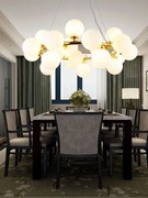 Lustra 1010-25 GD – design elegant, 25 globuri, soclu G9