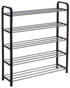 Pantofar 5 niveluri, 71x19,3x75,8 cm, Negru