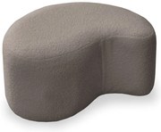 Taburet maro cu tapițerie din stofă bouclé Miuf – Miuform