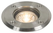 Spot de sol exterior din oțel 11 cm IP67 - Basic Round