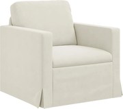 vidaXL Canapea Crem 78 x 78 x 80 cm Catifea