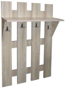 Cuier 4 fasii sonoma, 70 x 25 x 100 cm