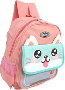 Ghiozdan pentru scoala si gradinita, 32 x 26 x 15 cm, 1 compartiment, roz, GS40