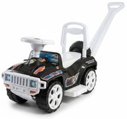 Masinuta copii si bebe NOVOKIDS™ My first SUV Car XXL , Lungime 85 cm, Maner de impins pentru parinti detasabil, Functie trotineta fara pedale,