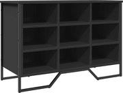 vidaXL Pantofar, negru, 90x38x61,5 cm, lemn prelucrat