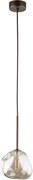 Pendul pe cablu LAVA 1xG9/8W/230V bronz/bej fumuriu