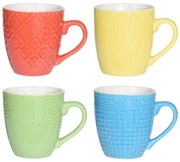 Set 4 căni din ceramică EH Primary, 240 ml