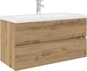 vidaXL Dulap pentru chiuvetă cu chiuvetă încorporată și robinet