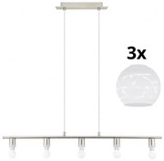 Lustră LED pe cablu Eglo MY CHOICE 5xE14/4W/230V crom/alb