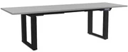Masă înălțime reglabilă OfficeTech Strong 240 x 80 cm, picioare negre, gri deschis