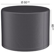 Husa mobilier gradina AeroCover pentru vatra de foc, masuta de cafea, diametru 50 cm, rotunda, antracit