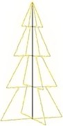 vidaXL Brad Crăciun conic 360 LED-uri, 143x250 cm, interior & exterior