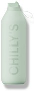 Sticlă termos Chilly's Bottles - verde pal 1000ml, colecția Series 2 Flip