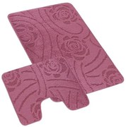 Bellatex Set de covoare de baie Bany cu designRose liliac, 60 x 100 cm, 60 x 50 cm