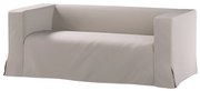 Husă canapea Klippan cu 2 locuri, lungă, cu pliuri contrastante