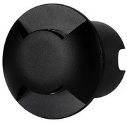 Spot LED incastrat iluminat exterior ambiental IP67 ERIS negru