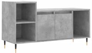 vidaXL Comodă TV, gri beton, 100x35x55 cm, lemn prelucrat