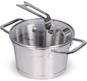 Lamart LT1272 cratiță cu capac Conic diametru 16 xînălțime 9 cm, diam. 16 cm