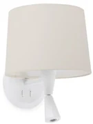Aplica cu reader LED eleganta design modern CONGA alb/bej 64308-02