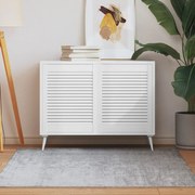vidaXL Uși dulap design lambriu 2 buc. alb 61,5x49,4 cm lemn masiv pin