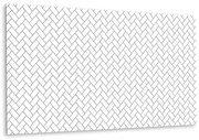 Panou perete Herringbone albă