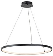 Lustra LED suspendata din metal negru Beliza