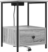 vidaXL Dulap de noapte Gri Sonoma 42 x 41 x 56 cm Lemn compozit