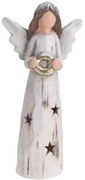 Înger ceramic LED Nativity I, 32 cm