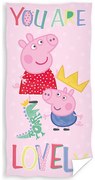 Prosop plajă Peppa Pig You Are Lovely,70 x 140 cm