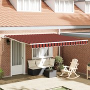 vidaXL Cortina Retractabilă portocaliu și maro 400 × 300 cm Poliester