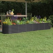 vidaXL Strat înălțat grădină 260x40x36 cm oțel galvanizat