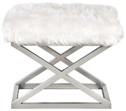 Scaun Capraz Plush White