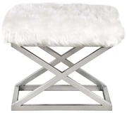 Scaun Capraz Plush White