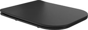 Mexen Teo capac de toaletă cu închidere lentă, slim, duroplast, negru mat - 39060185