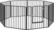 Pawhut tarc Joaca Caini – 6 Panouri Metalice, Rezistent Interior/Exterior | Aosom Romania