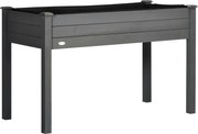 Outsunny Jardinieră pe picioare potager dim. 123L x 57l x 76H cm Inserții de irigare + pânză de drenaj Lemn masiv de brad | Aosom Romania