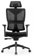 Scaun ergonomic Roma, Spătar Mesh, Negru