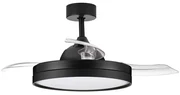 Lustra LED cu Ventilator si telecomanda NEVMA negru