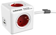 Priză 13 cm PowerCube Extended USB Schuko – Cubenest