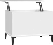 vidaXL Măsuță de cafea, alb, 60x44,5x45 cm, lemn prelucrat