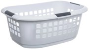 Coș de rufe din plastic, alb, 51 l