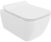 Mexen Margo vas WC Rimless cu capac slim cu închidere lentă, duroplast, alb lucios - 30420800
