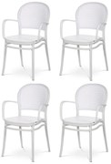 Set de scaune de sufragerie CT-746 WT, 4 buc