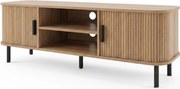 Comodă TV riflată SCAVA, 140 x 40 x 46 cm