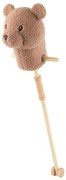 Căluț de jucărie pe băț Bieco MIKA ursuleț