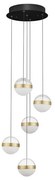 Lustra cu 5 Pendule LED stil modern ALAZ
