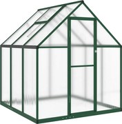 vidaXL Sere cu cadru de bază, verde, 169x169x195 cm, aluminiu