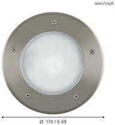 Corp de iluminat de exterior pentru căi de acces EGLO 86189 RIGA 3 1xE27/15W/230V IP67